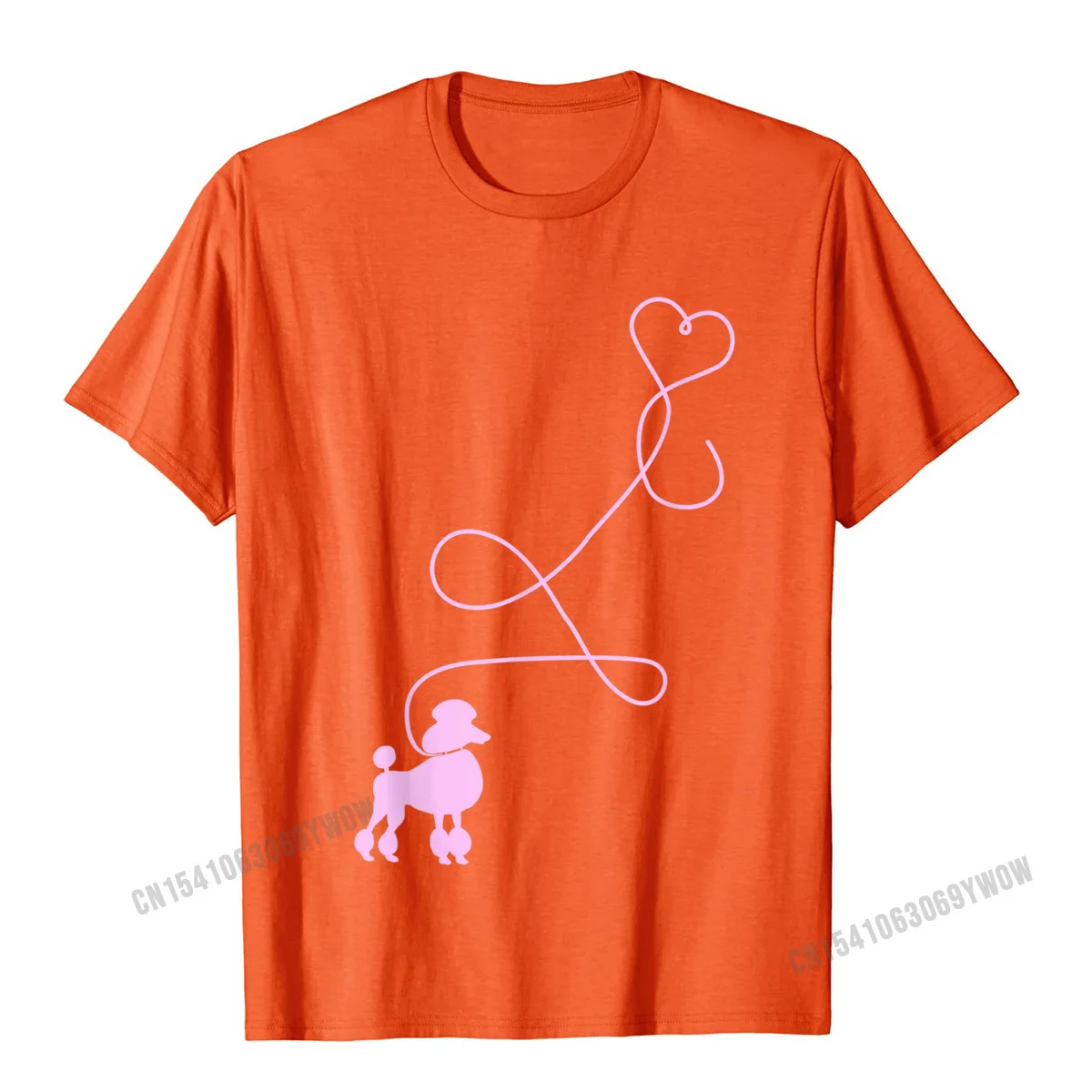 Men Prevalent Custom Tees Crew Neck ostern Day Cotton Fabric Top T-shirts Printed Short Sleeve Normal T Shirt Top Quality 1950s Sock Hop Costume 50s Theme Dog Pink Poodle Heart Top T-Shirt__1006 orange