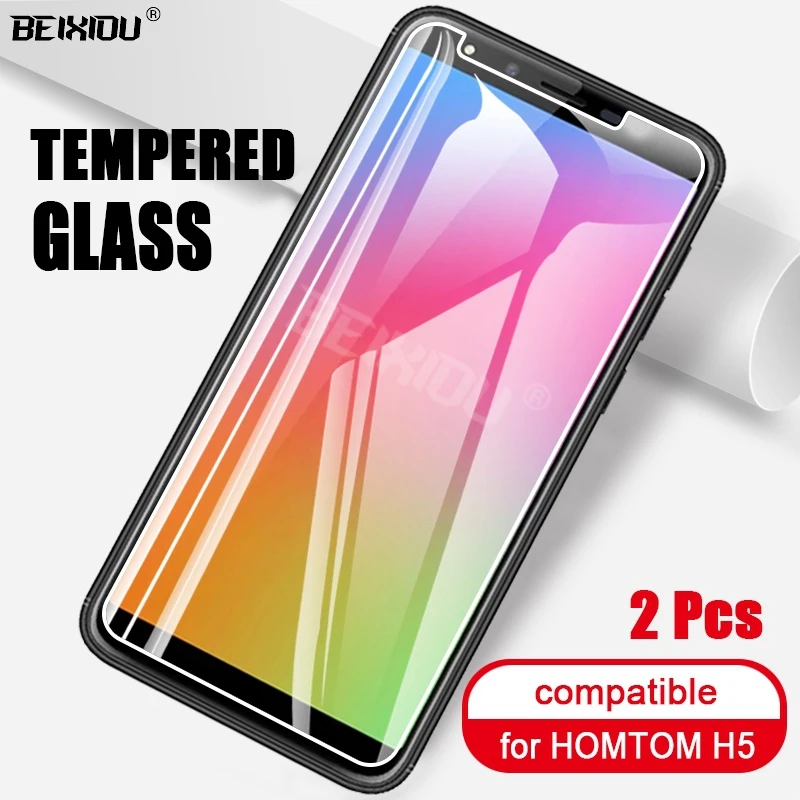 

2 PCS Full Tempered Glass For HOMTOM H5 Screen Protector 2.5D 9h tempered glass For HOMTOM H5 Protective Film