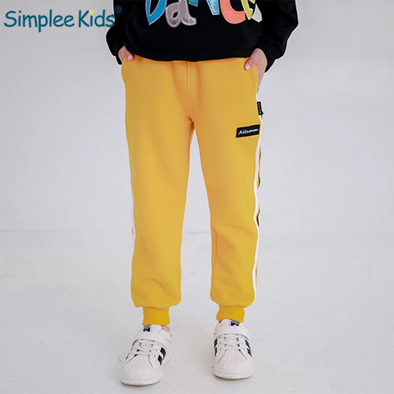 Simplee/детские спортивные штаны ярких цветов для мальчиков повседневная одежда