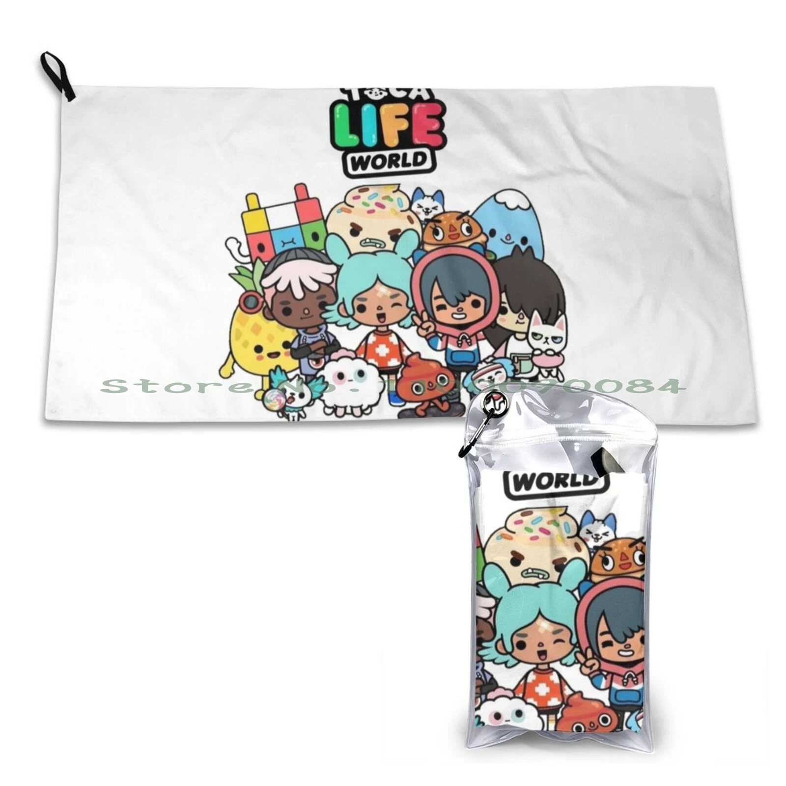 Toca Boca World Quick Dry Towel Gym Sports Bath Portable Toca Boca World  Toca World Toca Toca Toca Birthday Toca Boca For Kids - Towel/towel Set -  AliExpress