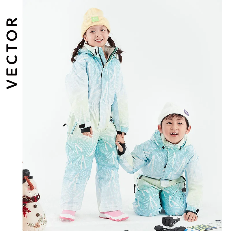 Kids Ski Jacket Snow Suit For Children -30 Degree Winter Ski Jumpsuit Snowboard Jacket