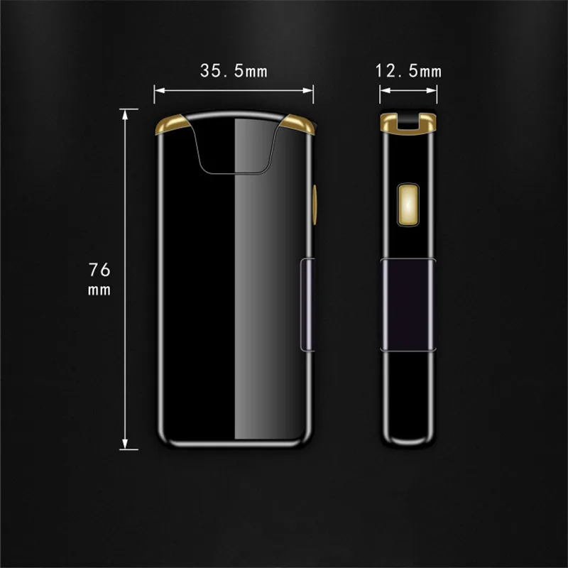 Magic rotatio Arc USB Зажигалка перезаряжаемая Электронная зажигалка светодиодный экран сигаретная плазма дисплей питания импульсная грозовая зажигалка
