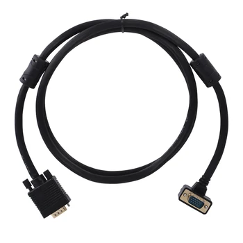 

VGA 3+9 RGB 15Pin Male to Male Projector Monitor Cable 90 Degree Up Angled 1.5M