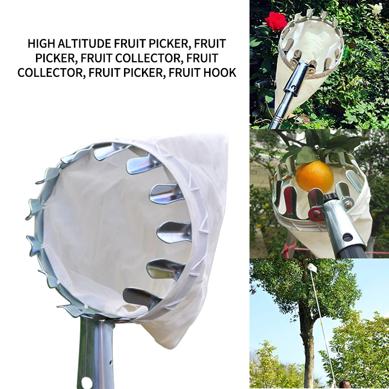 Recolector de frutas portátil para el jardín, recolector de frutas cítricas, herramienta de jardín