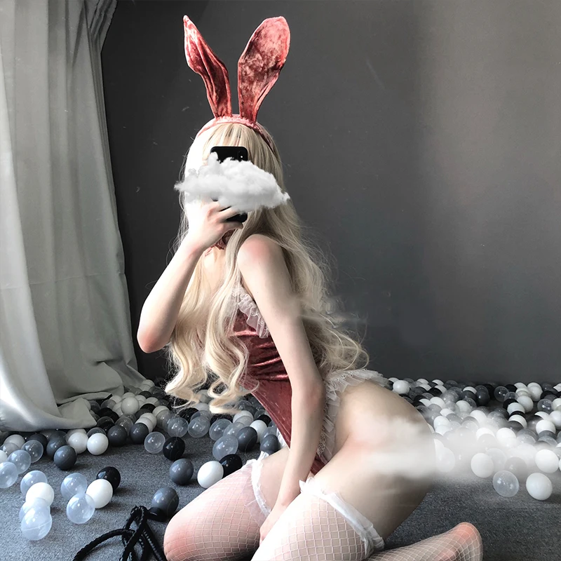 Cute-Bunny-Halloween-Cosplay-Costume-Velvet-Lace-Playful-Women-Rabbit-Party-Sexy-Erotic-Lingerie-Bodysuit-Jumpsuit (1)