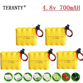 

(M Model) 4.8v Ni-cd Battery For Rc toys Cars Tanks Robots Boats Guns 700mah 4.8v Rechargeable Battery 4* AA Battery Pack 5Pcs
