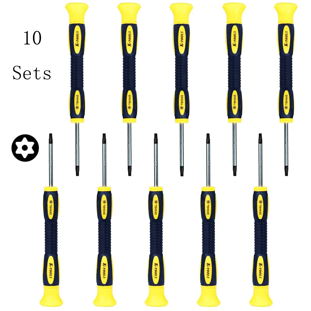 10 шт./лот Torx T8 безопасности Тип тамперная защита Премиум прочная отвертка для Xbox