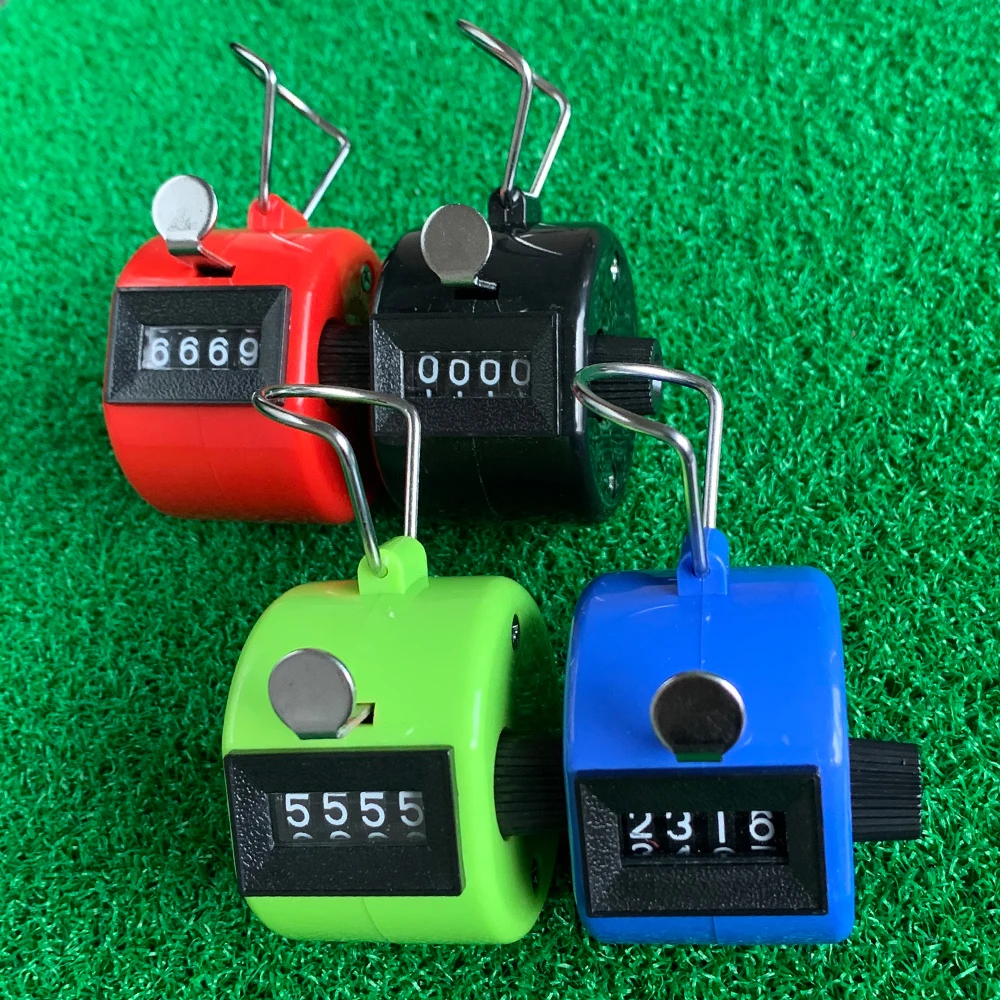 1pc 4 Digit Number golf scorer Mini Portable Outdoor Golf Contra easy Reset Reset Device Golf Accessories Sports Golf counter 6