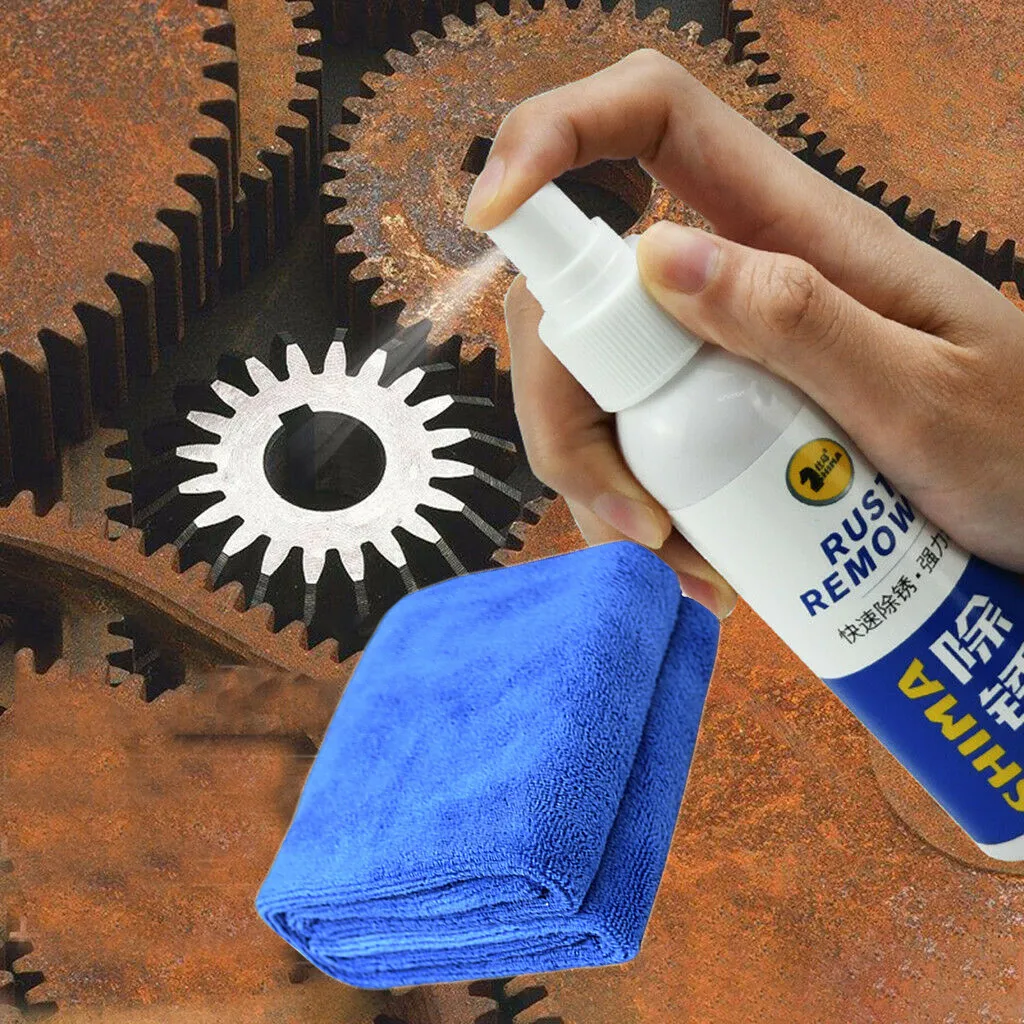 

New Rust Inhibitor Rust Remover Spray Rust Quick Cleaming Spray 120ml Ultra-effective non-toxic cleaning formula Brightens#P10