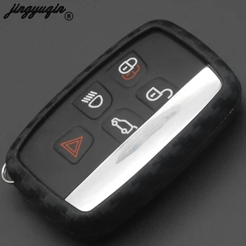 

jingyuqin Key Fob Case Cover For Land Rover A9 Range Rover Sport Evoque Freelander 2 Jaguar XE XJ XJL XF C-X16 V12 Guitar FX Typ