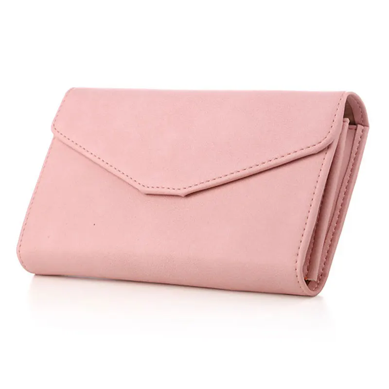 Pink Женский кошелек-клатч, клетчатый кошелек на молнии, женский, женский,, женский роскошный держатель для кредитных карт, кошельки для монет для девочек - Цвет: Pink