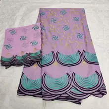 Африканская кружевная ткань, высококачественная ткань из Дубая швейцарская вуаль, швейцарское кружево, Африканская Хлопковая вуаль, кружево 5+ 2 ярдов