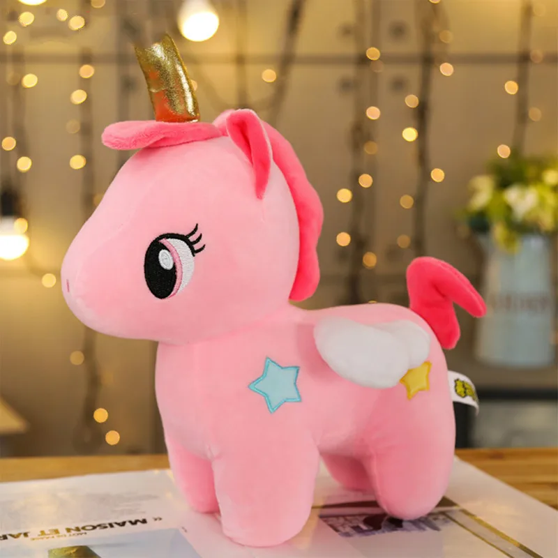 20 см мягкая плюшевая игрушка unicornio для малышей, Детская кукла с подушкой для сна, мягкая плюшевая игрушка, подарок на день рождения для девочек