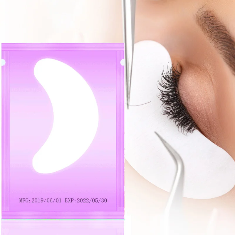 50pairs Hot Mix Colors Eyes Paper Patches Under Eye Pads Pearl Eye Tips Sticker Wraps Eyelash 2