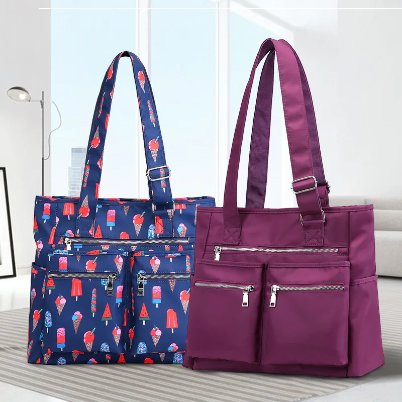 

Light Women's Hand chu xing bao Waterproof Nylon Bag Large Capacity Commuting guang jie bao Trend Versatile Shoulder Bag