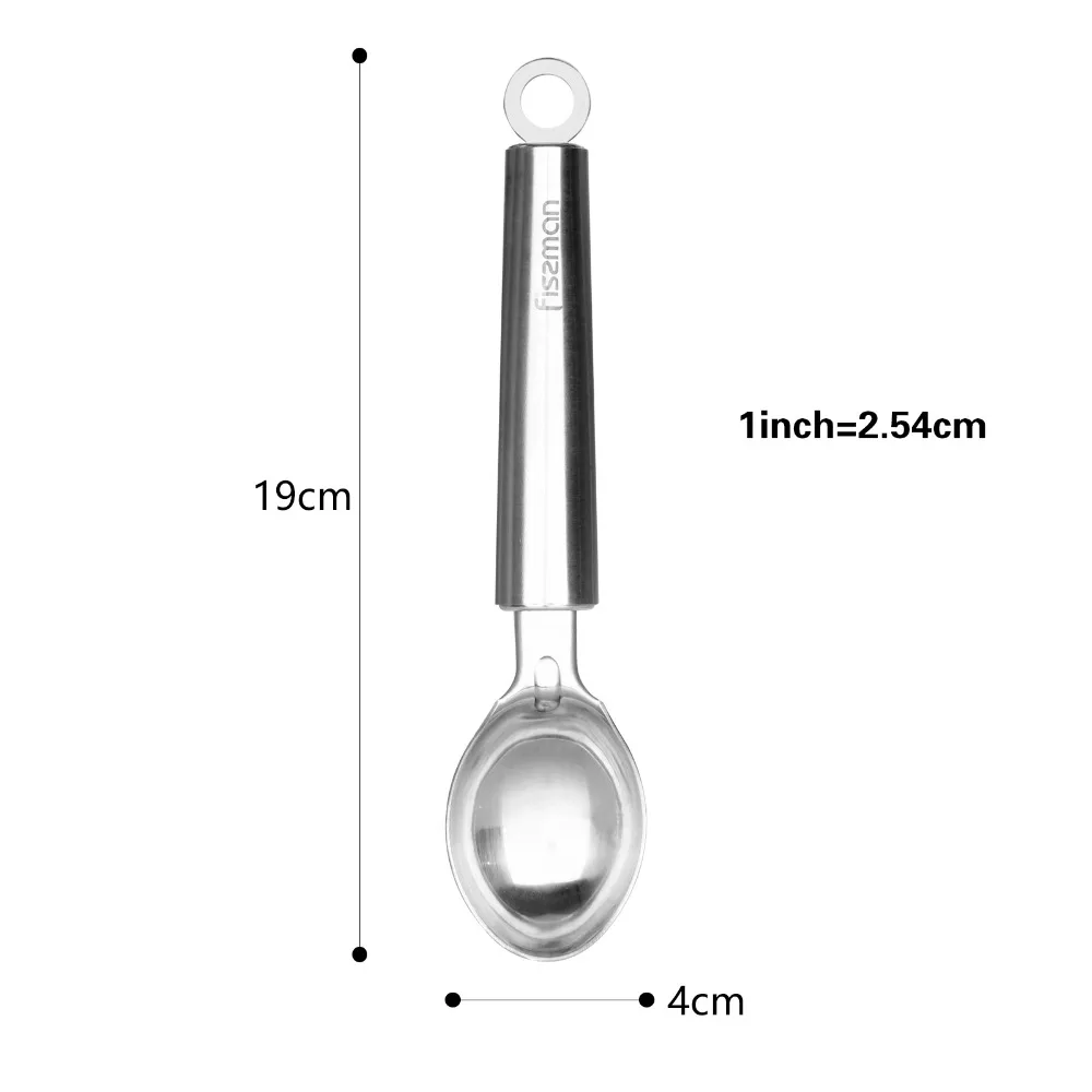 Твердая нержавеющая сталь Мороженое с антипригарным покрытием ложка для мороженого, кухонная утварь