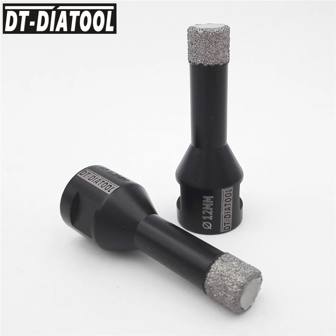 DT-DIATOOL 2pcs M14 Dia 12mm Dry Vacuum Brazed Diamond Drill Core Bits Ceramic Tile Hole Saw Granite Marble Stone Drilling Bits