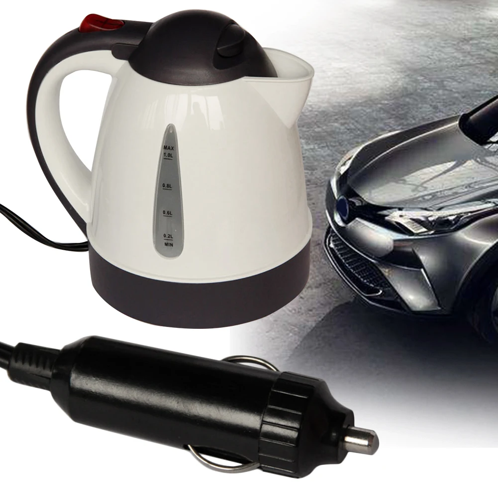 

Anti-scalding Tea Portable 250W Electric Kettle 1L Coffee Car Travel Soup Ergonomic Non Slip Automobile 24V Truck Water Heater