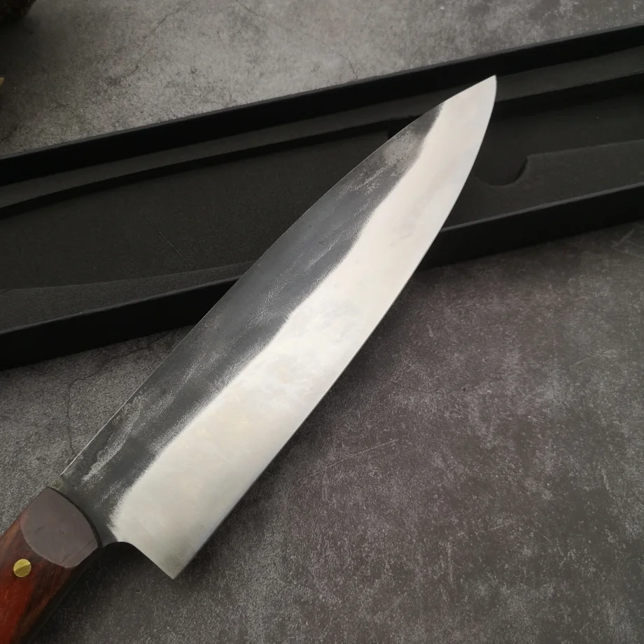 MOLANG кованая хромированная сталь 8,5 дюймов нож шеф-повара Профессиональный кухонный нож практичный кухонный нож для тонкой нарезки