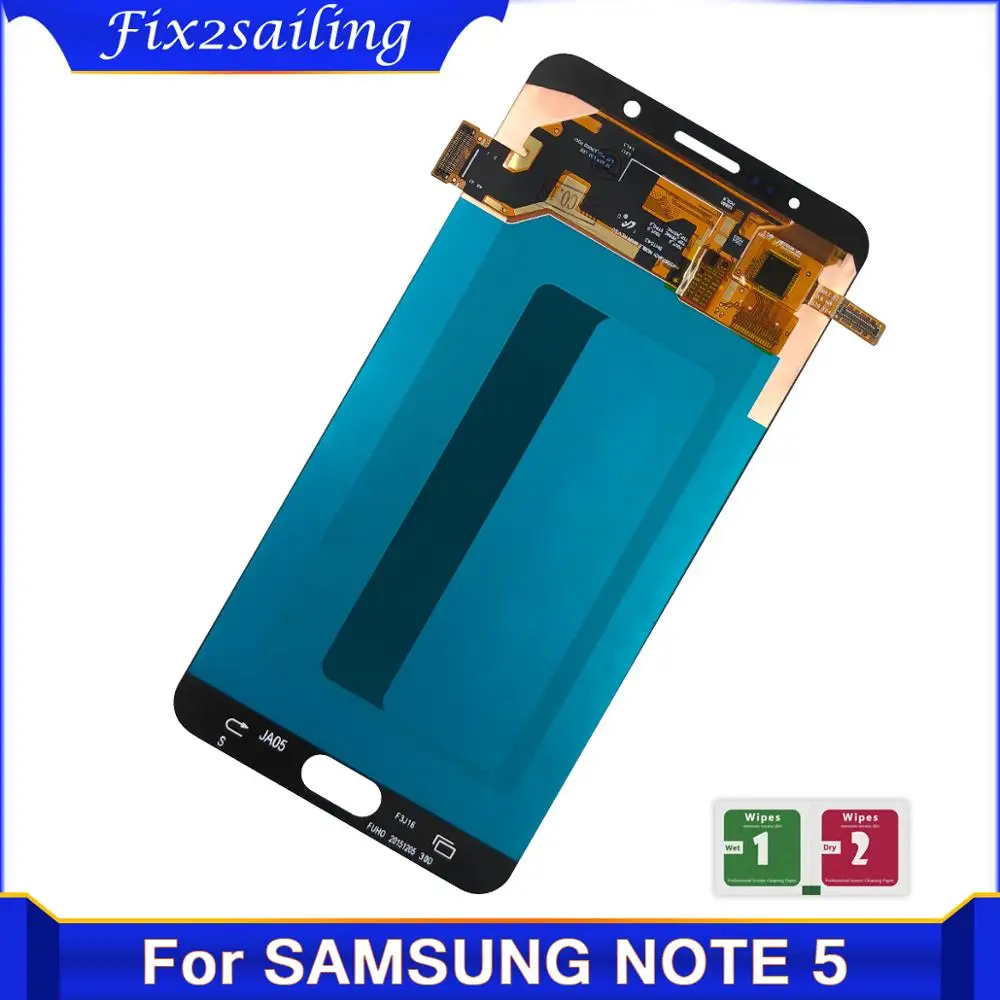 ЖК-дисплей для SAMSUNG Note 5 сменный сенсорный ЖК-экран в сборе N9200 SM-N920 N920C N920A N920F 100%