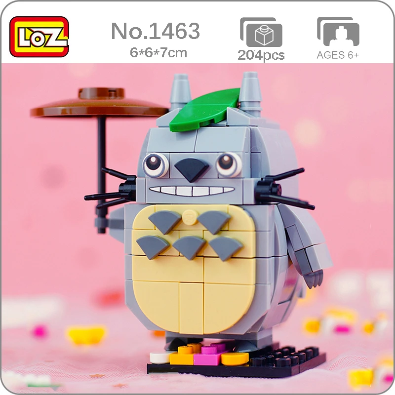 Loz アニメのトトロ猫の動物の傘 3dモデル ミニビルディングブロック 子供のおもちゃ 箱なし 1463 Blocks Aliexpress Loz アニメのトトロ猫の動物の傘 3dモデル ミニビルディングブロック 子供のおもちゃ 箱なし 1463 Blocks Aliexpress