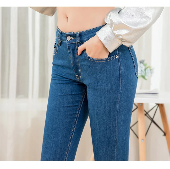 LEIJIJEANS, Новое поступление, модные классические повседневные джинсы, с вышивкой, с усами, для ног, средняя талия, женские джинсы размера плюс, 9199