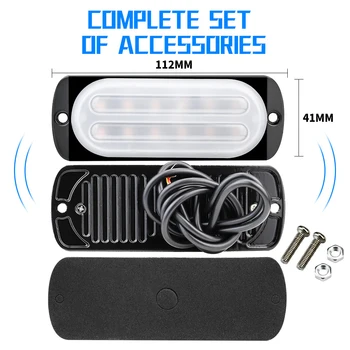 

12LED Fog Lamp Red Motorcycle Urgent Light Energy saving Anti-collision