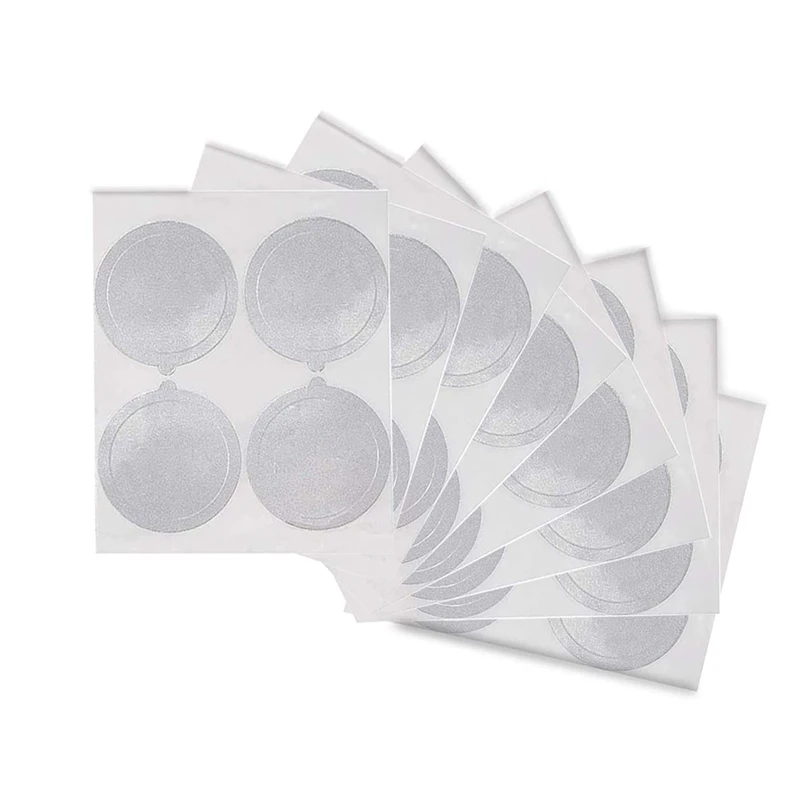 100 PCS 37MM Aluminum Foil Lids Aluminum Lids Seals Foil Compatible with for Nespresso Capsules Coffee Pods