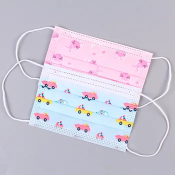 

Child Mask Kids Face Mouth Masks 3 layers Non Woven Disposable Mask Facemask Kid Mask Children Girls Mouth Mask
