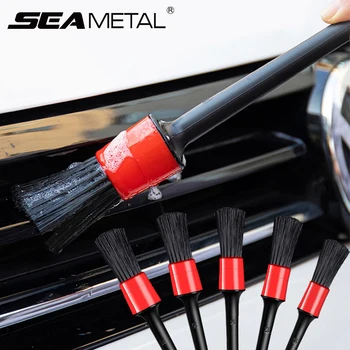 

Car Detailing Brush Auto Cleaning Plastics Hair Brushes Auto Detail Tool For Cleaning Car Wheel Gap Rims Dashboard Detailing Too