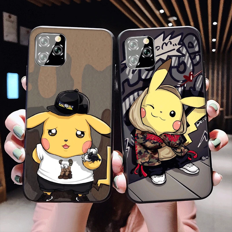 Стеклянный чехол для телефона TPU стекло Apple Iphone 5 5s SE 6 6S 7 8 Plus XR X XS Max 11 Pro игривый
