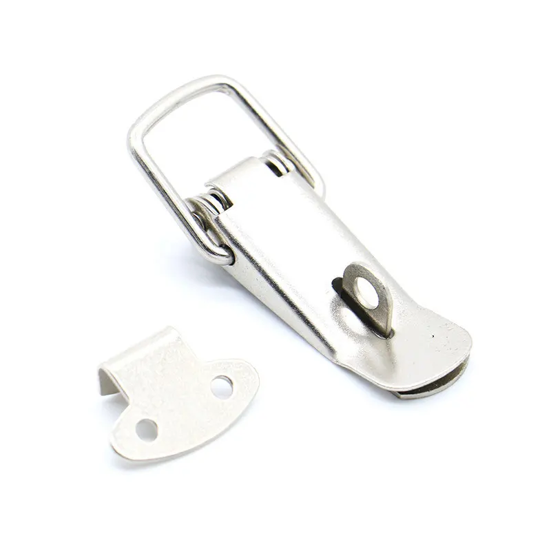 

106 Cabinet Boxes Spring Loaded Latch Catch Toggle Locks Hasp 27*63 Iron Hasp For Sliding Door Window Cabinet