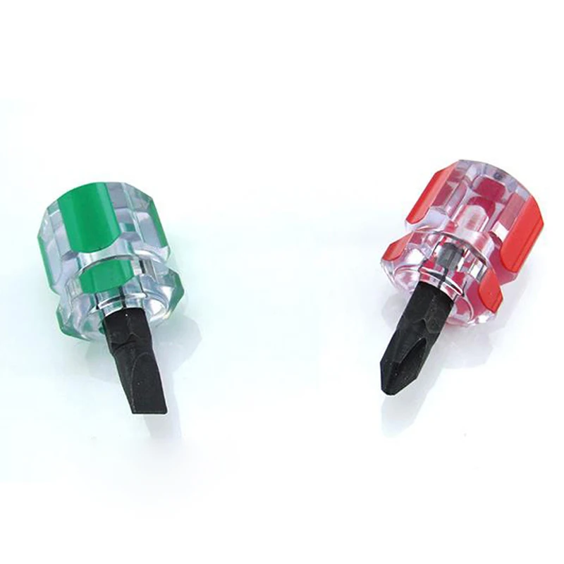 

2pcs 6*14mm Short Distance Screwdriver Set CR-V Phillips Slotted Mini Screwdrivers Screw Driver Set Bolt Driver Hand Tools