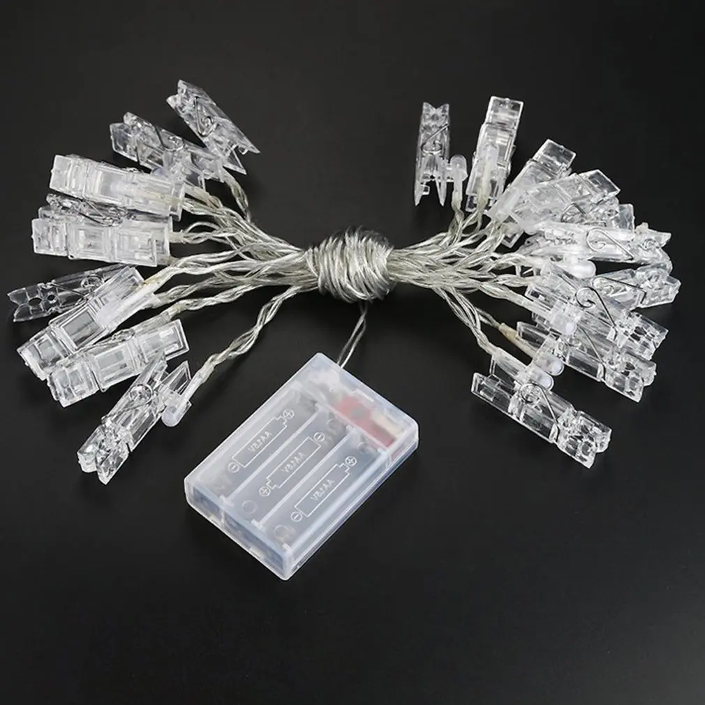 

LED Clip Light String Fairy Lights Snowflake Xmas Tree Christmas Home Decor