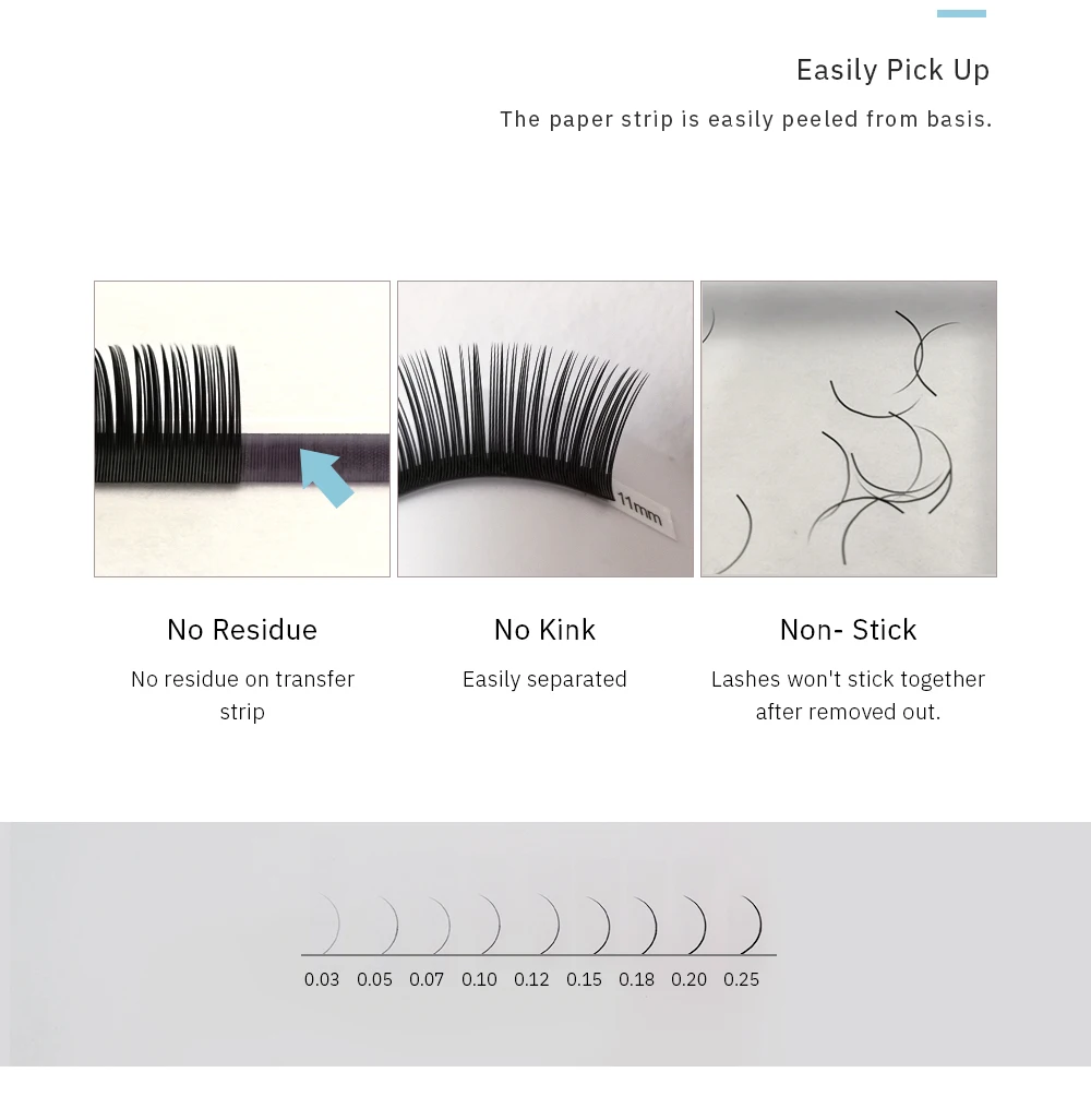 H&L SINCE 1990 16Rows 0.07 thickness individual eyelash lashes maquiagem cilios for professionals soft mink eyelash extension