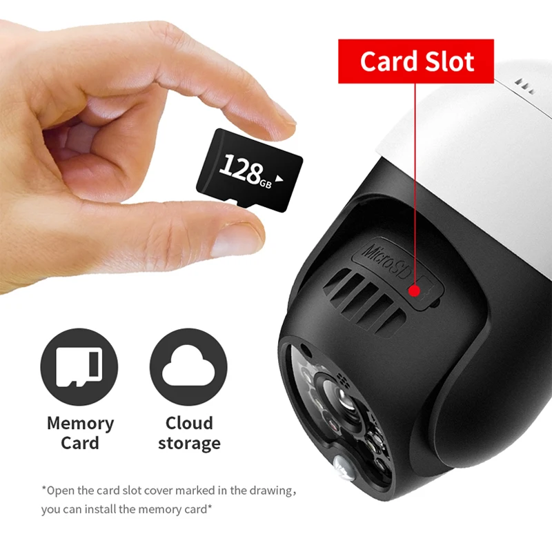 IP камера купольная водонепроницаемая 2 Мп 1080P Wi Fi PTZ|Камеры видеонаблюдения| |