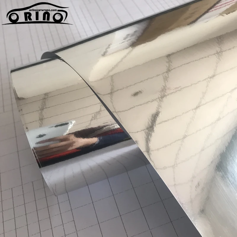 Silver Chrome Vinyl Film Sticker