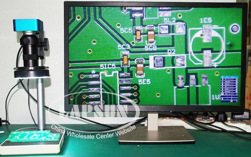 Lapsun 1/2 дюйма большой SONY сенсор 10X-100X-200X HDMI HD промышленный лабораторный набор микроскопов Барлоу объектив стенд 144 светодиодный свет