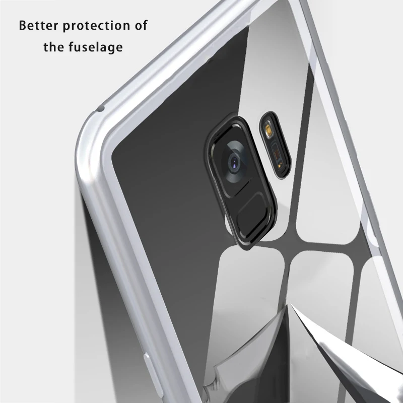 Магнитный адсорбционный чехол для телефона samsung Galaxy A50 A30 A20 A70 чехол 360 откидная задняя крышка для samsung A 50 A 20 6D стеклянный магнит