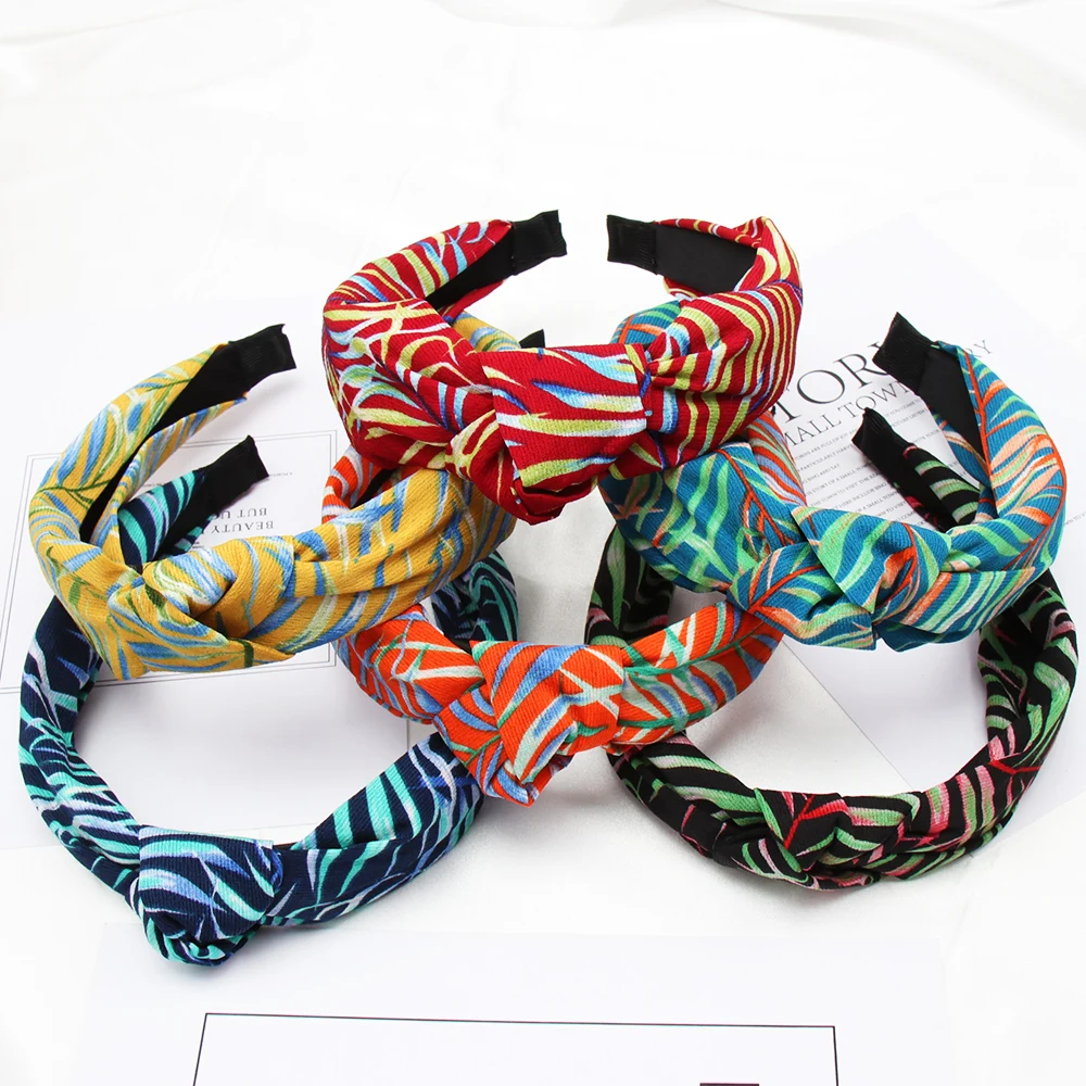 

Hair Accessories Multicolor Cross Women Hairband Headband Autumn Comfortable Fabric Ladies Hair Hoop Premium Headwear