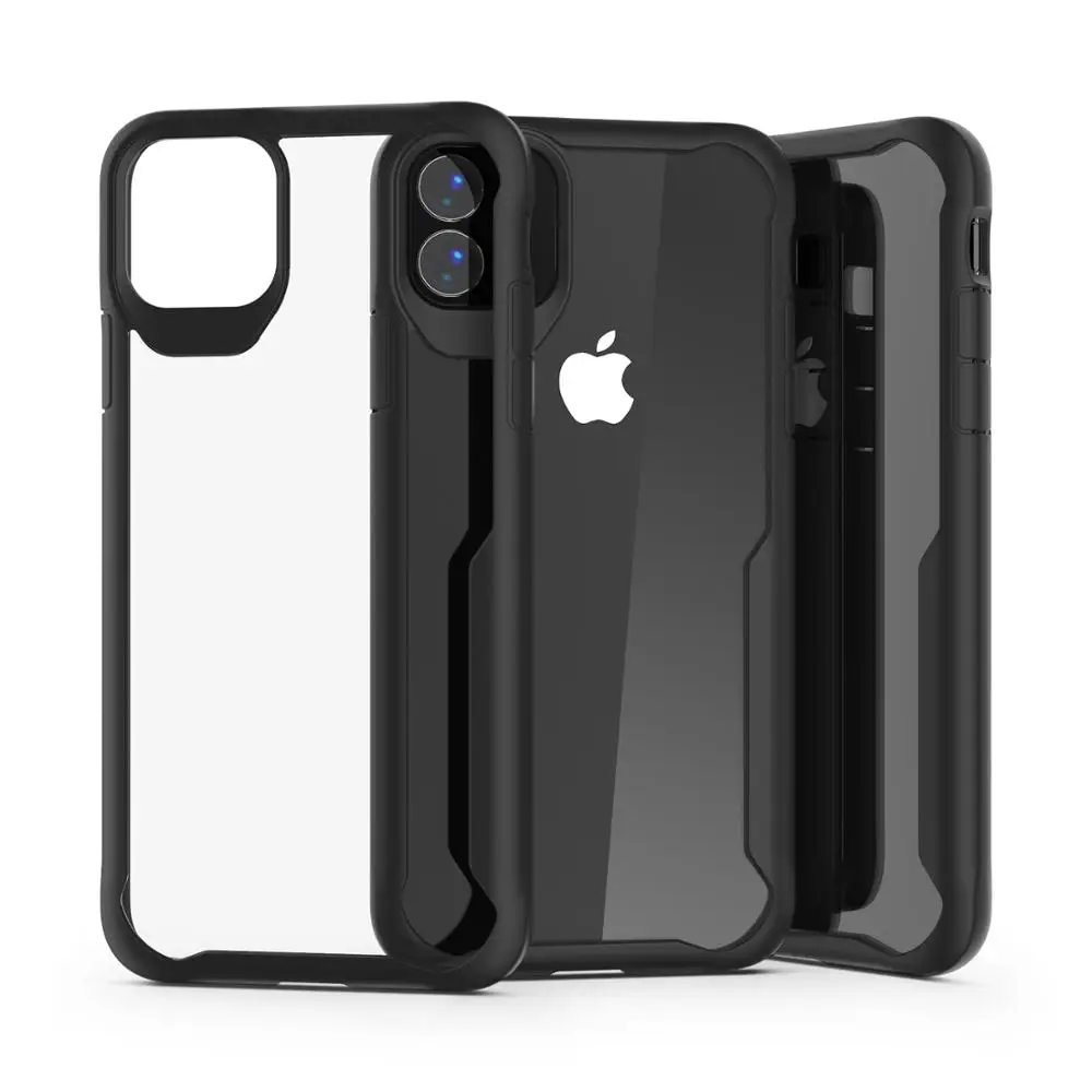 Защитный чехол для iPhone 11 Мягкий силикон + прозрачный защитный из поликарбоната Pro