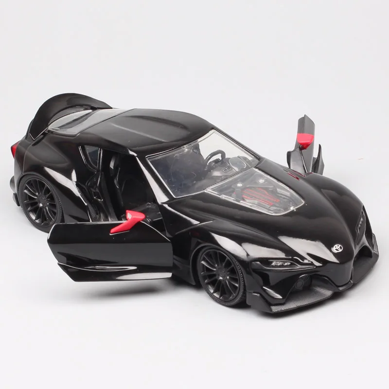 Роскошная большая 1:24 в масштабе Jada Toyota FT-1, игрушечная Металлическая Автомобильная гибридная спортивная модель автомобиля для мальчиков