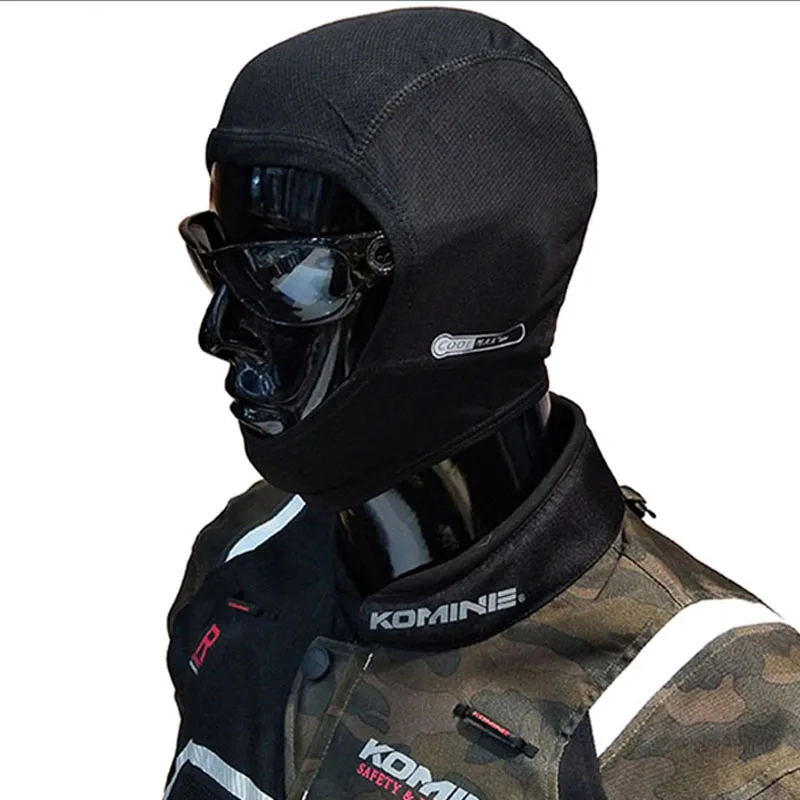 KOMINE, для спорта на открытом воздухе, холодное уменьшение пота, быстрая сушка, дезодорант, мотоциклетная маска для лица, кепка, полицейская велосипедная маска для лица, тактическая маска