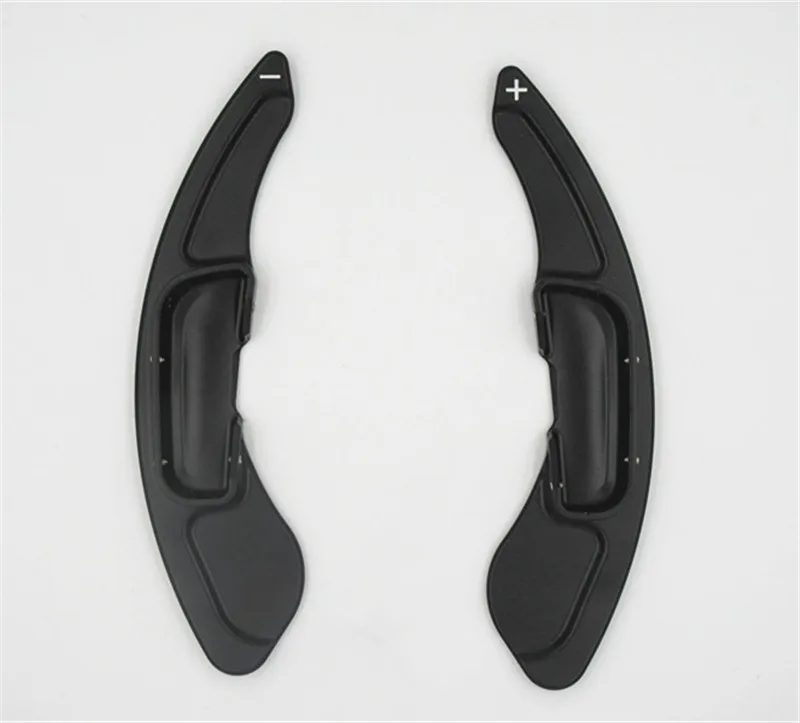 For Mazda Black Автомобильный Стайлинг, поверхность из алюминиевого сплава, матовая, для автомобиля, рулевое колесо, сдвиг, весло, расширение, переключения, замена, черный, красный, серебристый - Название цвета: For Mazda Black