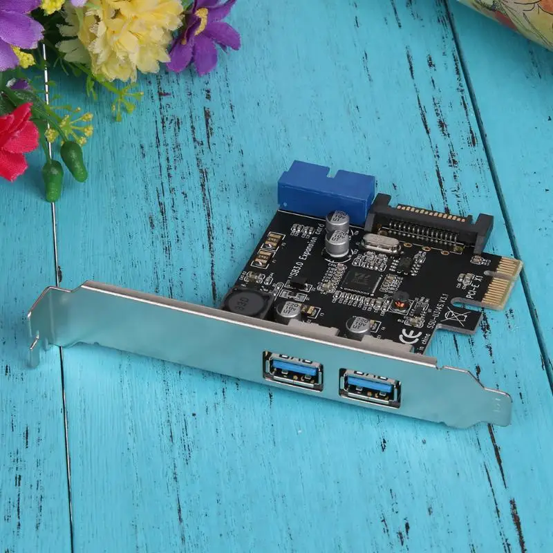 U3V14S PCIE передача USB3.0 плата расширения адаптер настольный передний 19PIN интерфейс компьютерные компоненты и аксессуары