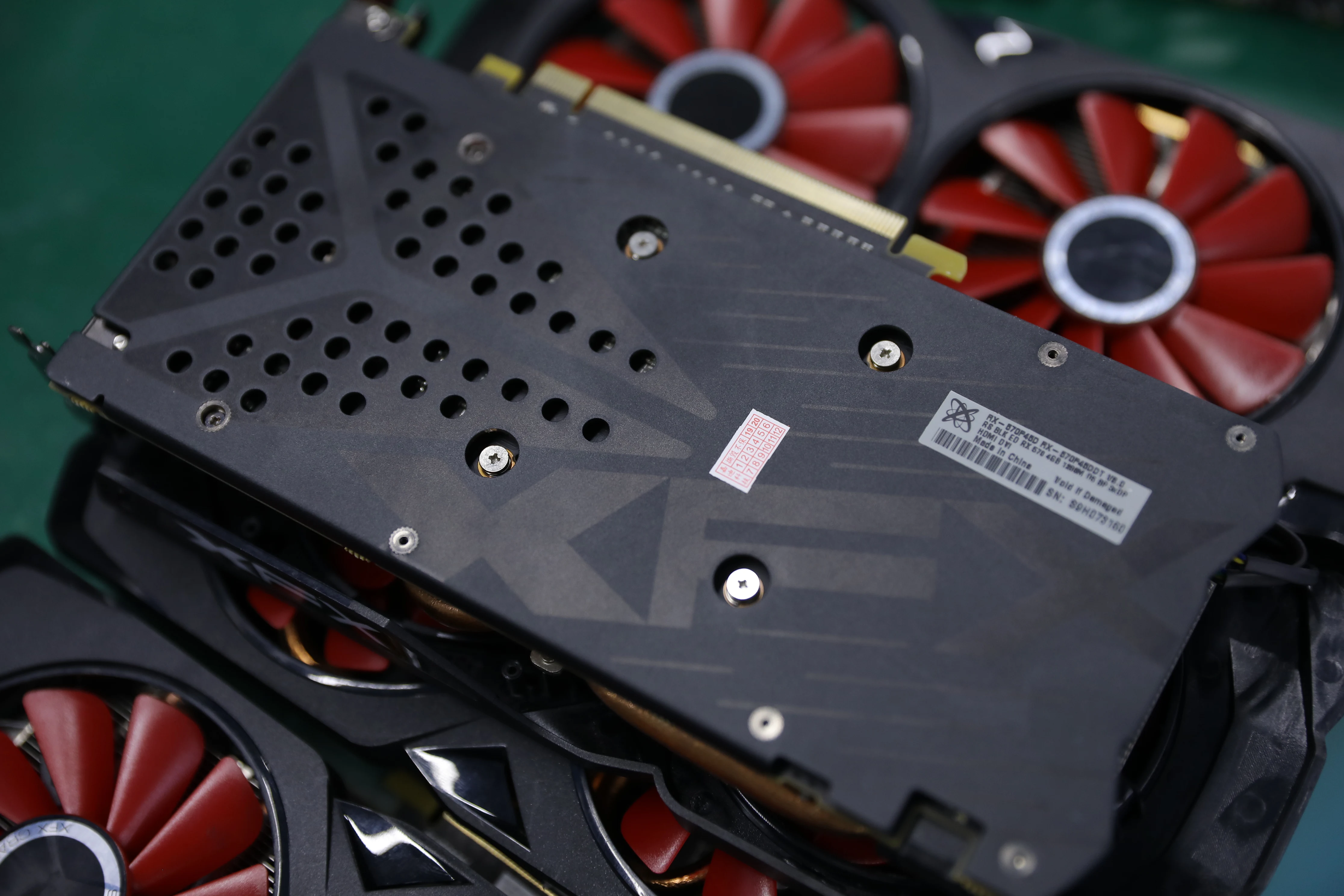 Бывшая в употреблении видеокарта xfx 570 4g 256bit GDDR5 для настольного ПК xfx видеокарта bradeon совместимая с X79 системная плата amd rx 570 карта-2