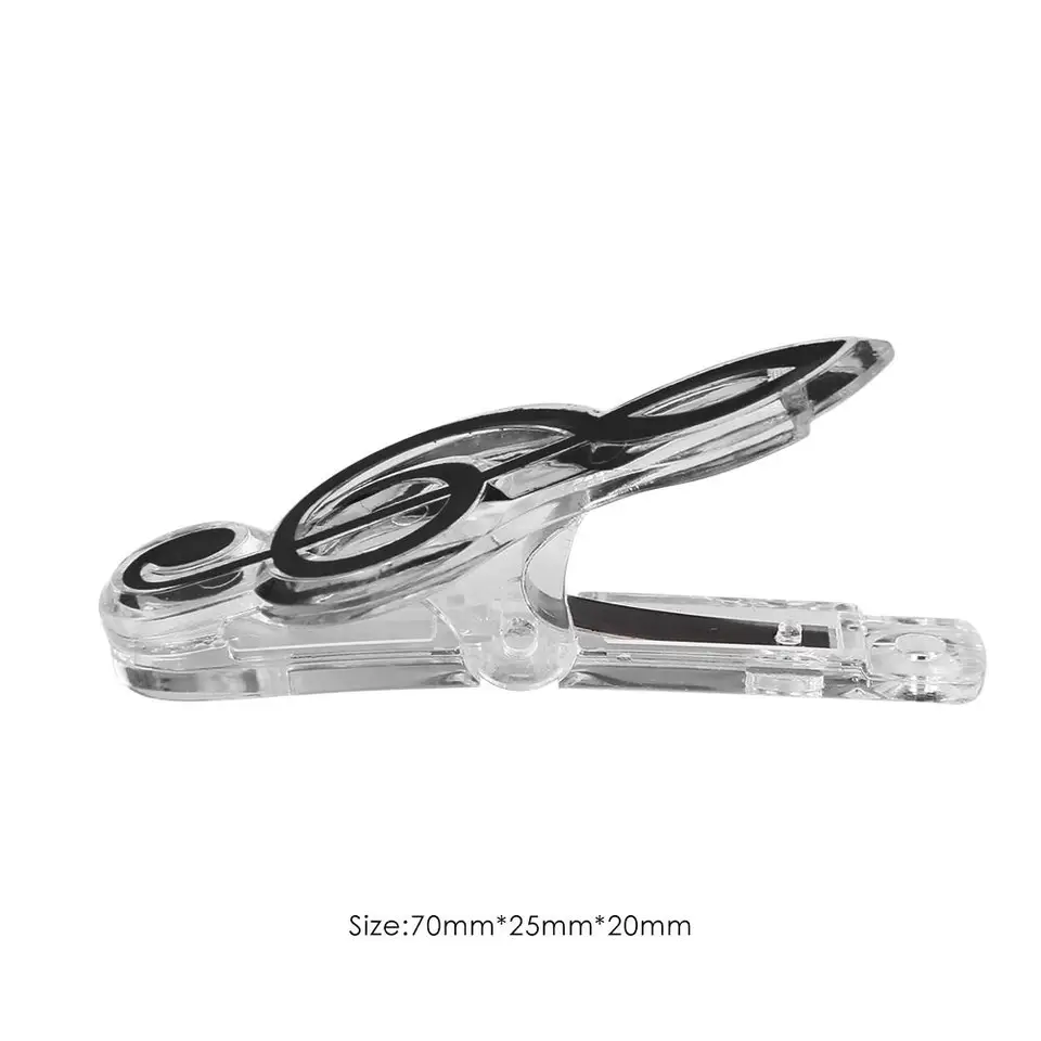 Plastic Musical Note Paper Clips for Music Lovers
