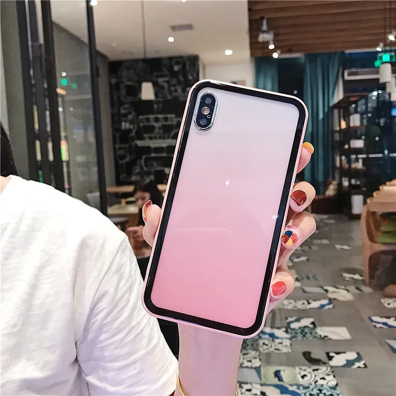 Цветной противоударный Радужный чехол для телефона защитный iphone 11 XS Max XR X 6s 7 8 Plus