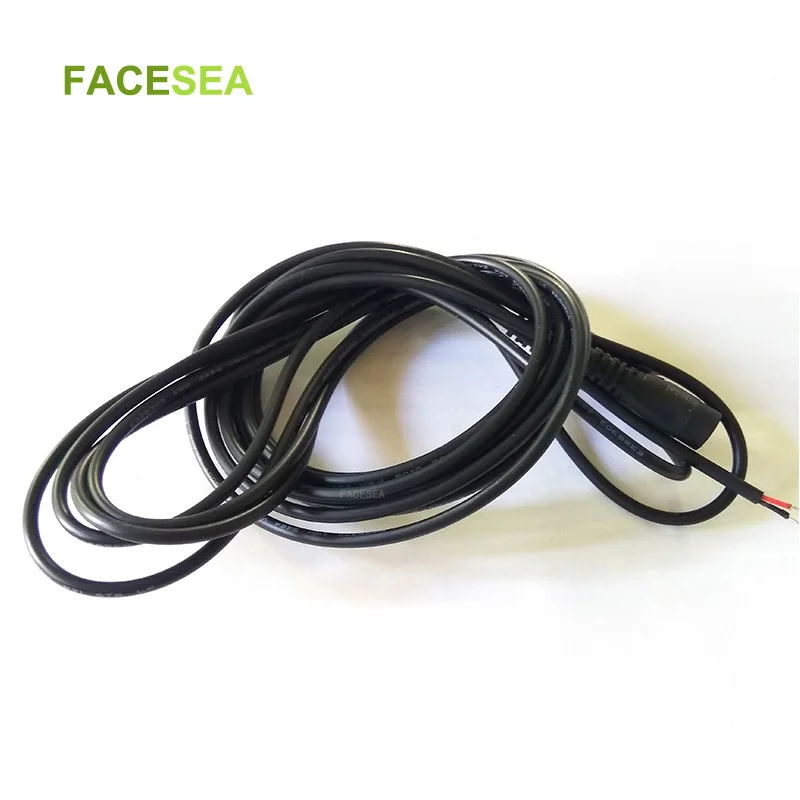 100pcs 5.5x2.1mm 1 Meter DC Power Plug female Connector Cable 2pin wire cord for CCTV Cameras 12V LED Strip Light | Обустройство дома