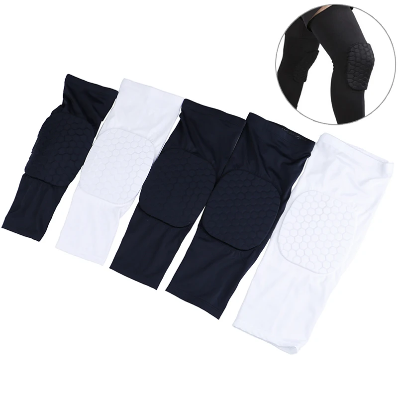 1Pc Basketball Knee Pads Leg Sleeves Cellular Football Volleyball Soccer Kneepad Calf Support Ski Cycling Leg Warmer